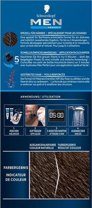 Produktbild Schwarzkopf Men Perfect Barttönung Perfect Bart (Braun)