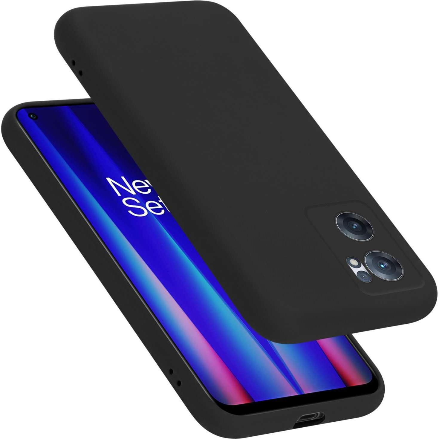Cadorabo Hülle für OnePlus Nord CE 2 5G TPU im Liquid Case Design (OnePlus Nord CE 2 5G), Smartphone Hülle, Schwarz