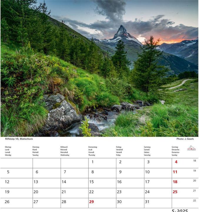 Produktbild Matterhorn 2026 (21 x 24 cm)