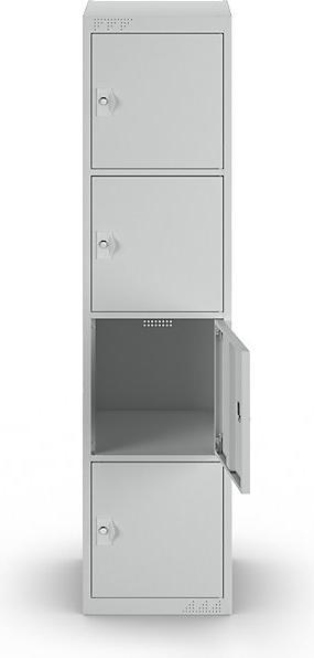 Produktbild kaiserkraft Schliessfachschrank mit 4 Einzelschliessfächern (45 cm, 180 cm)