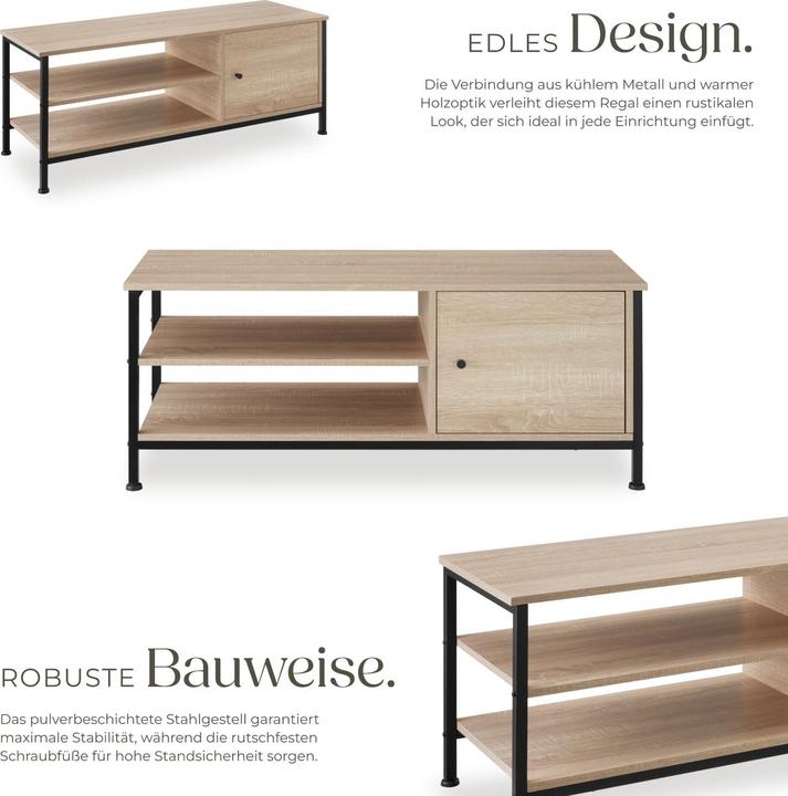 Image du produit tectake Meuble bas Durban 110x40x45,5cm