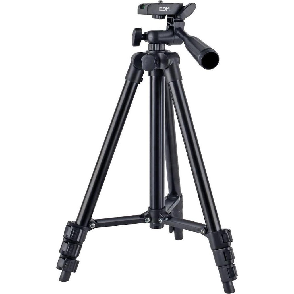 EDM Tragbares Stativ 36099 (Materiale sintetico, Metallo), Treppiede, Nero