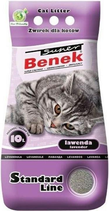 Super Benek Standard 10L Active (Biodegradable, Fast absorbing, 9.90 kg)