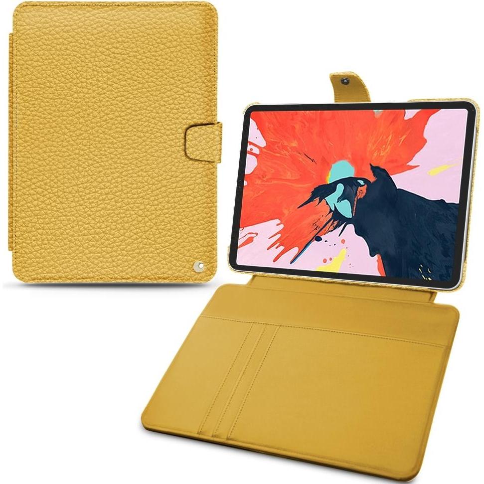 Noreve Lederschutzhülle Wallet (iPad Pro 12.9 2018 (3. Gen)), Tablet Hülle, Orange