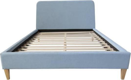 Produktbild Homestyle4u Polsterbett Doppelbett Stoffbett Bettgestell (140 x 200 cm)