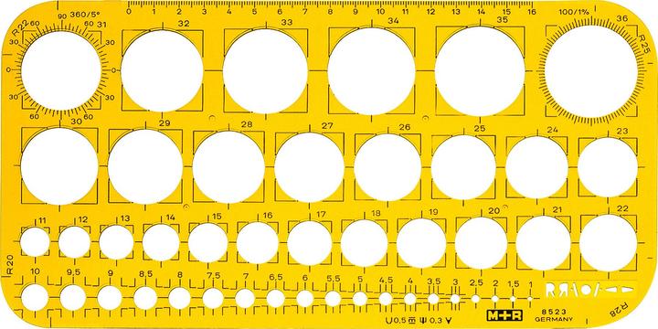 M+r Circle template (16 cm)