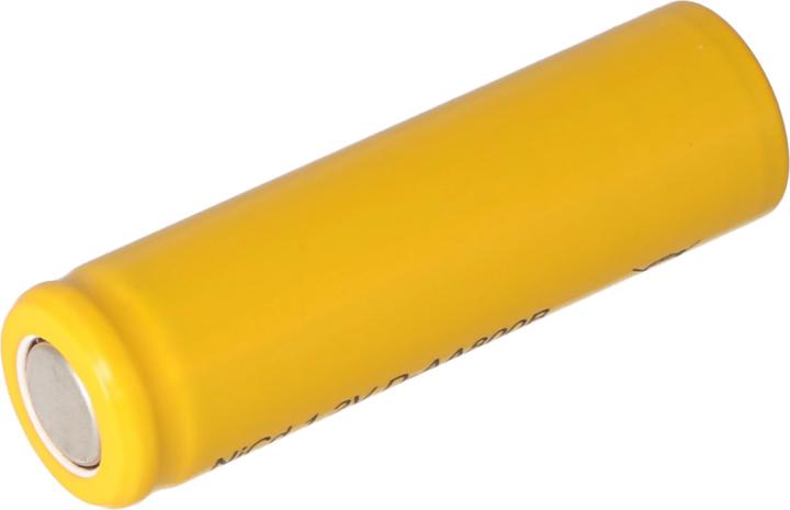 Immagine prodotto AccuCell Batteria ricaricabile Flat Top, Mignon AA senza capocorda di saldatura (1 pz., AA, 600 mAh, Accumulatore di carica elettrica)