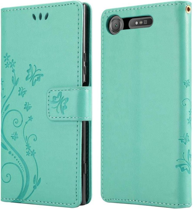 Produktbild Cadorabo Flower Book Cover (Sony Xperia XZ1)