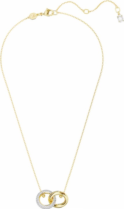 Produktbild Swarovski Dextera Halskette Verschlungener Reif Weiss Gold (Swarovski Metall, 38 - 45 cm)