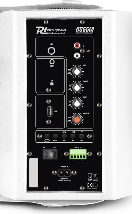 Produktbild Power Dynamics Installationslautsprecher DS65MW 60W, Paar Weiss (Passiv, 1x 60 W)