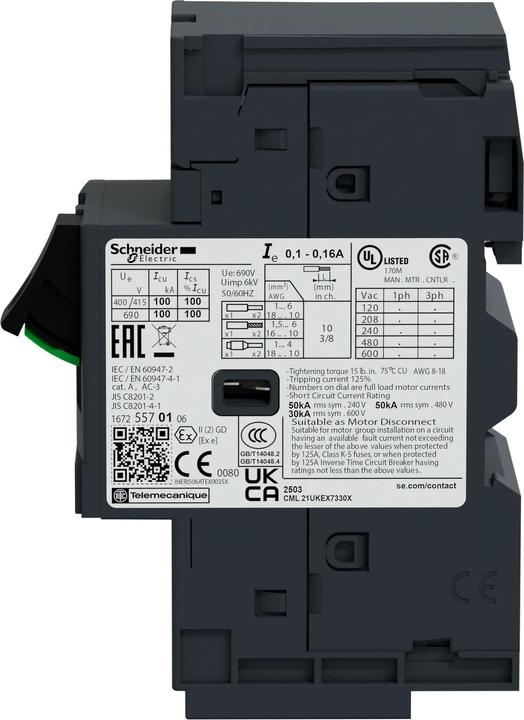Produktbild Schneider Electric Leitungsschutzschalter GV2ME103