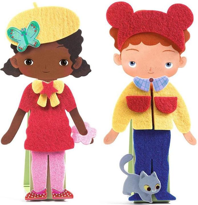 Produktbild Djeco Stickercollage Süsse Kleider