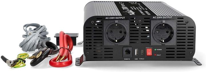 Produktbild Nedis Power Inverter Reine Sinus-Wellen - Eingangsspannung: 12 V DC - Geräteausgangsanschluss: Type