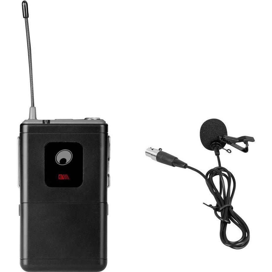 Omnitronic UHF-E Serie Taschensender 823.6MHz + Lavaliermikrofon, Mikrofon