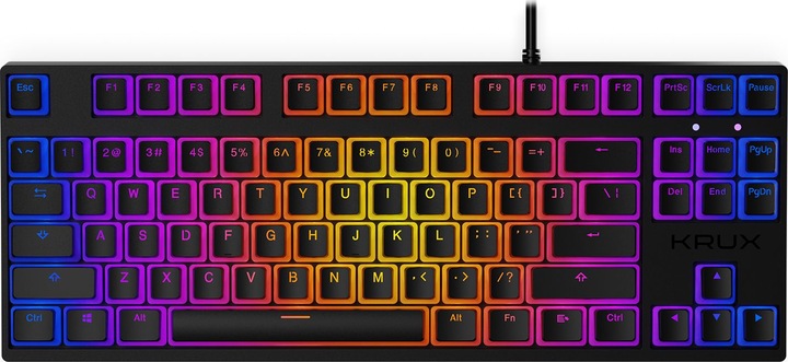 Image du produit Krux Klawiatura Atax PRO RGB Pudding Outemu Black (KRX0127) (US, Filaire)