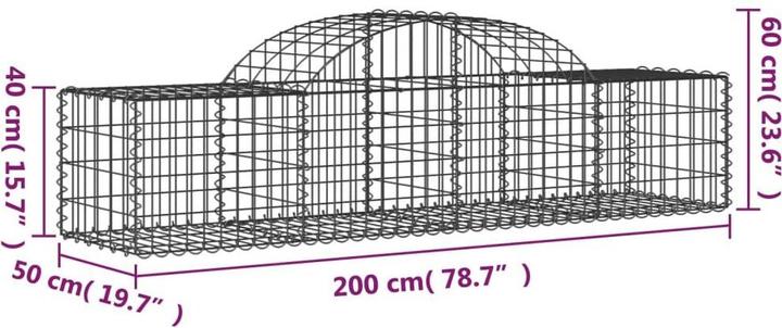 Actual product image vidaXL Gabionenkorb