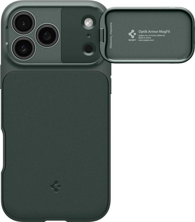 Actual product image Spigen - Optik Armor MagSafe - iPhone 17 Pro Max - Abyss Green (Apple iPhone 17 Pro Max)