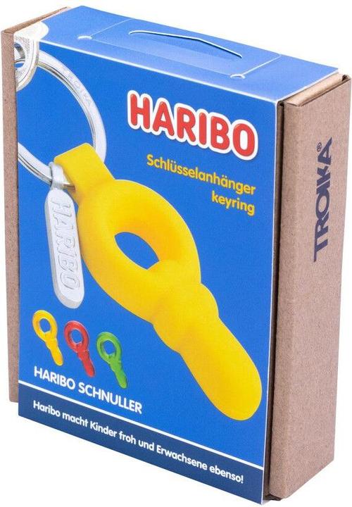 Actual product image Troika HARIBO SCHNULLER Porte-clés tétine, jaune