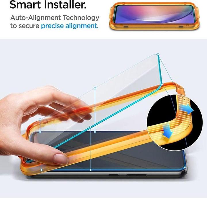 Produktbild Spigen Gehärtetes Glas Alm Glas.Tr 2er-Pack Galaxy A54 5g Klar (2 Stk., Samsung Galaxy A54 5G)