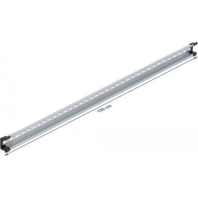 Delock Hutschiene 35 x 15 mm, 100cm aus Stahl mit Schlitzlöchern, Serverschrank Zubehör, Silber