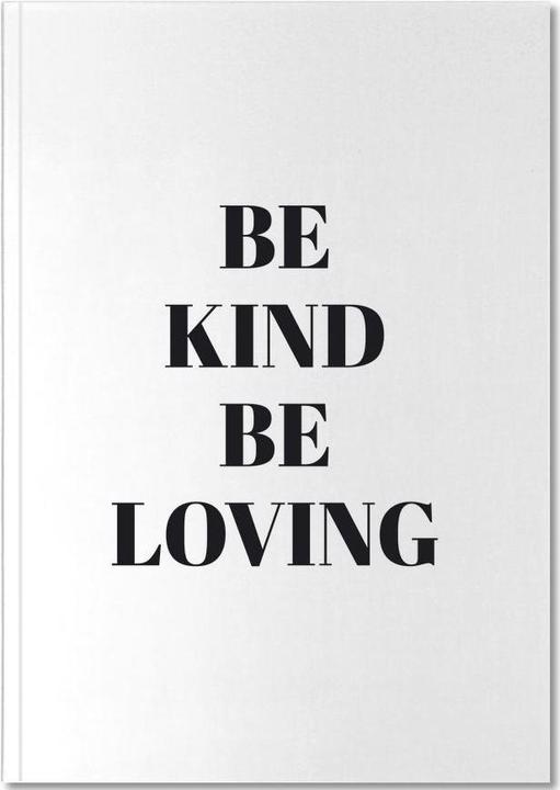 Immagine prodotto Juniqe Be Kind - Bianco e nero (A5, Punteggiato)