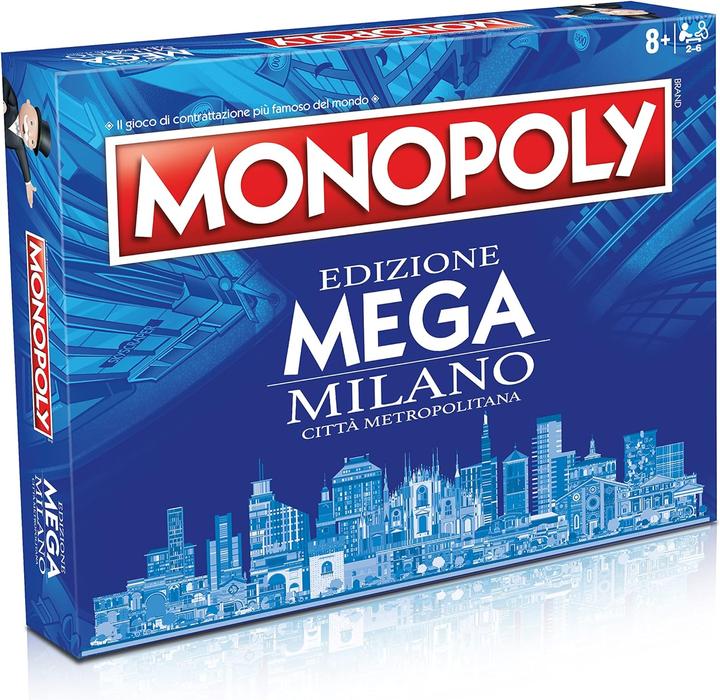 Immagine prodotto Winning Moves WM03159-ITA-6 - MONOPOLY - EDIZIONE MEGA MILANO CITTA' METROPOLITANA (Italiano, 2 - 6 Giocatori)