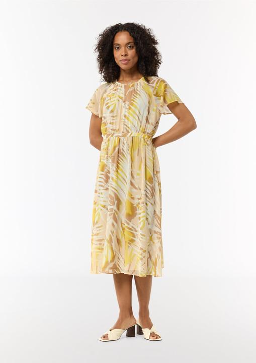 Image du produit Comma Kleid Chiffon-Kleid mit U-Boot-Ausschnitt und Raffung (40)
