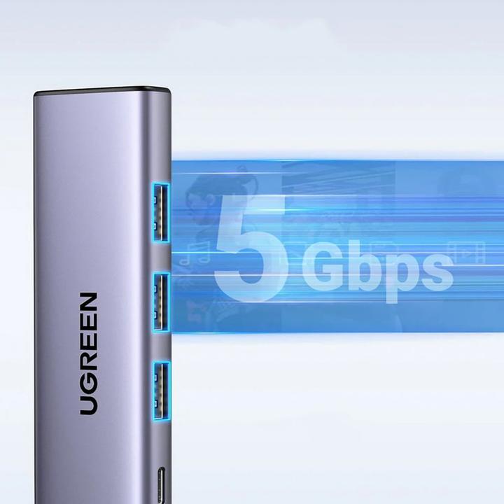 Actual product image Ugreen CM511 (USB-C, 5 ports)