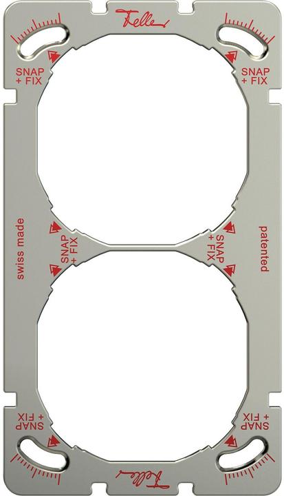 Actual product image Feller 1x1 Snapfix mounting plate, Edizio.Liv