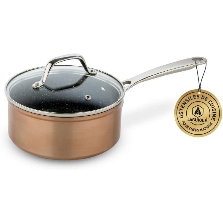 Laguiole Greblon C2 induction cooker 18 cm copper, Pan + steelpan, Koper