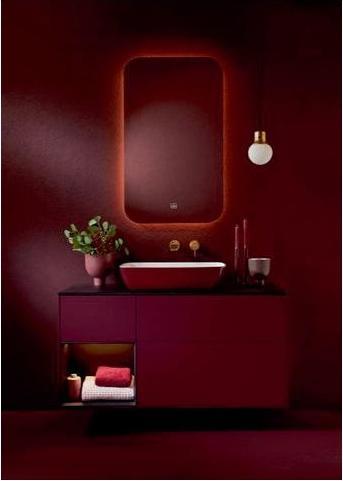 Produktbild Villeroy & Boch V&B Aufsatzwaschtisch ARTIS 580x380mm, ohne ÜL bordeaux (380 mm, 580 mm)