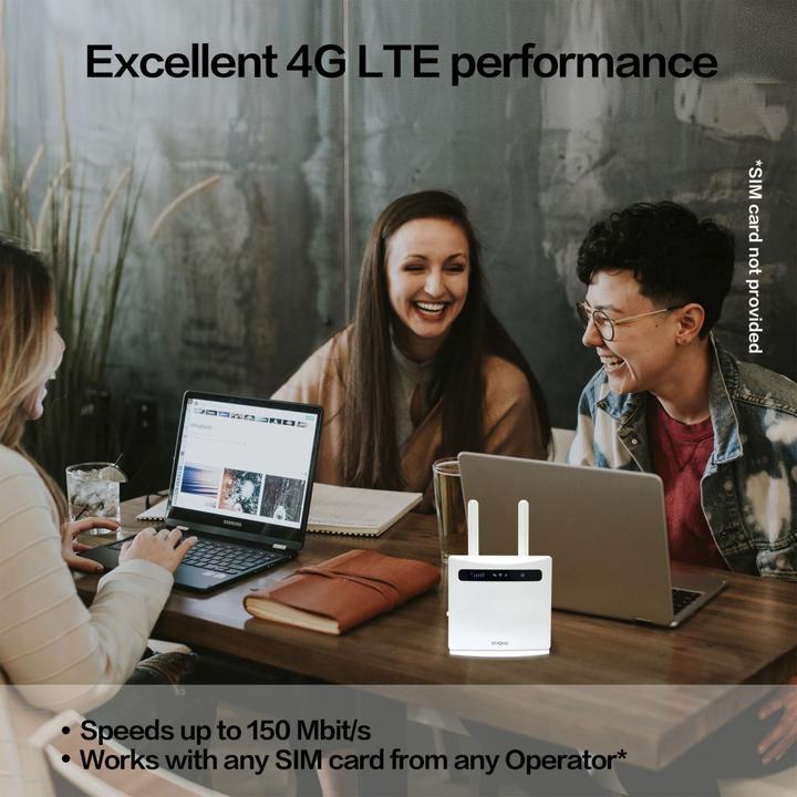 Produktbild Strong 4GROUTER300v2 WLAN-Router Einzelband (2,4GHz) Schnelles Ethernet 3G 4G Weiss