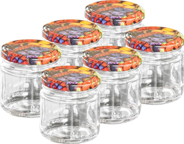 Immagine prodotto Ideoon Einmachgläser mit Schraubdeckel, 6er-Set (6 pz., 0.32 l)