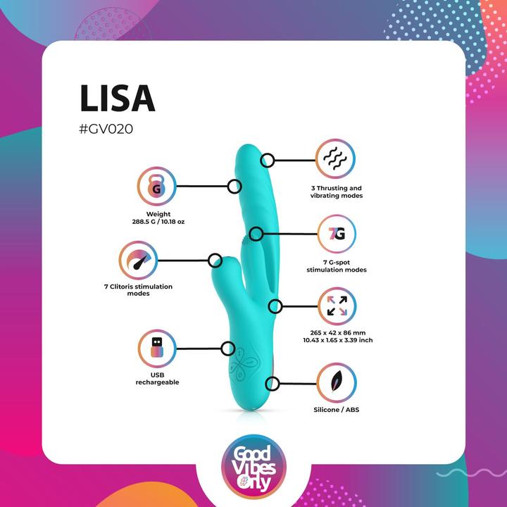 Produktbild Good Vibes Only Lisa Stossender RabbitVibrator mit GPunktStimulator