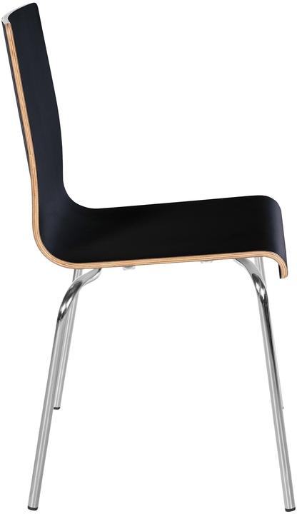 Actual product image CLP Gahanna stackable chair with backrest HPL seat shell
