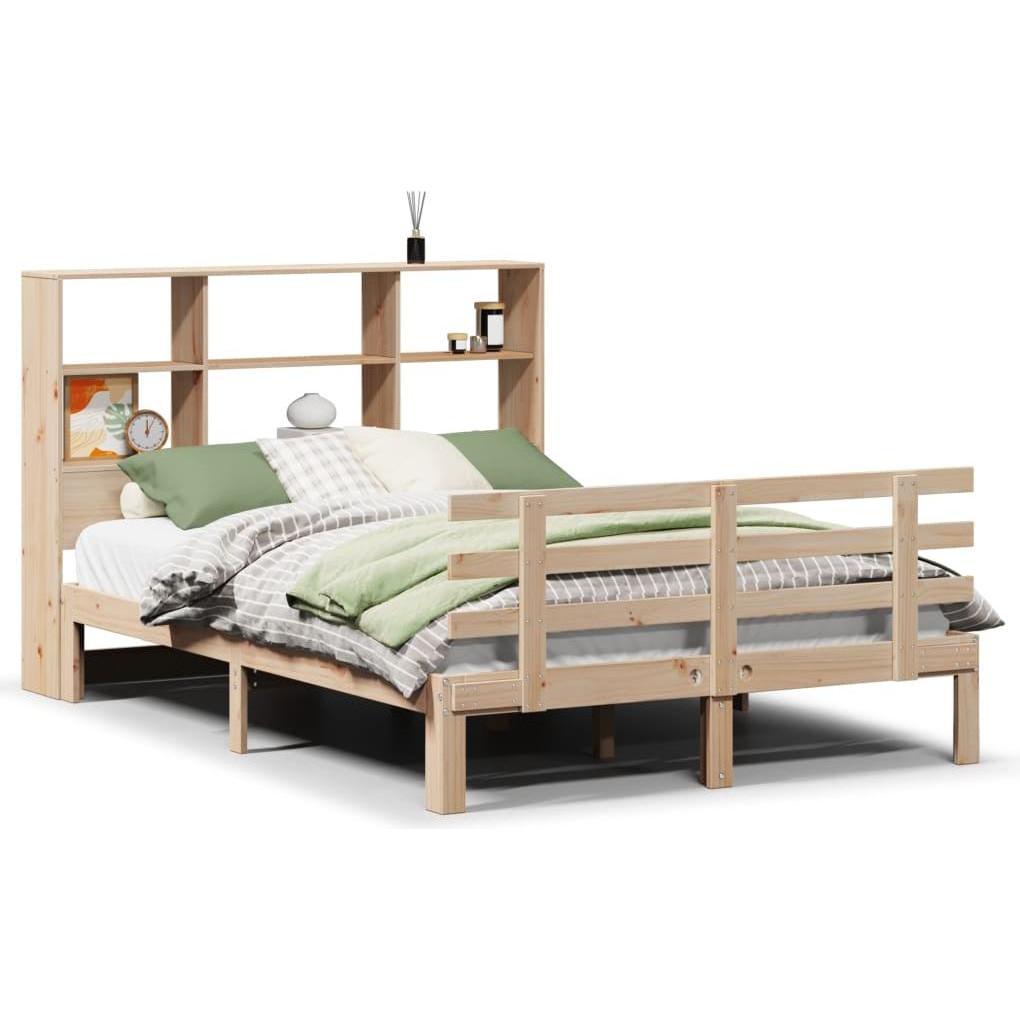 VidaXL, Bett, Massivholzbett Holzbett Bett Doppelbett Bettgestell 150x200cm Kiefernholz (150 x 200 cm)