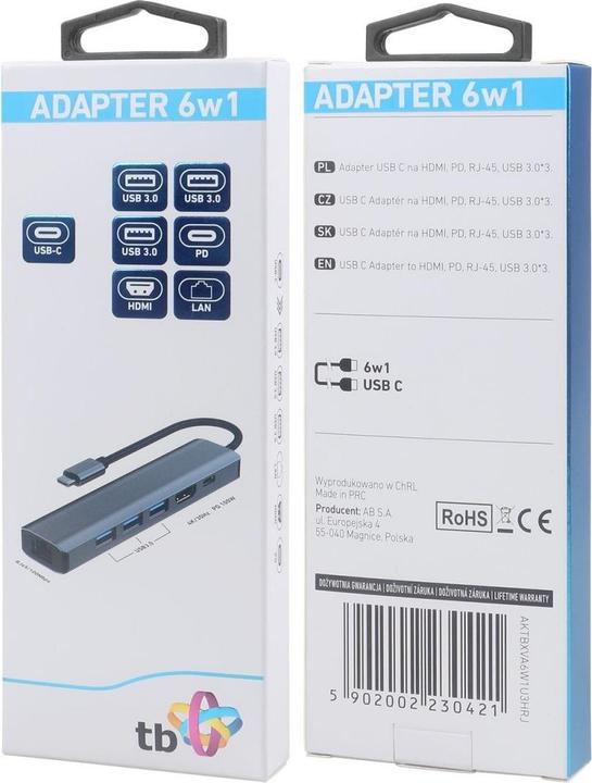 Produktbild Lenovo Adapter HUB (USB-C, 6 Ports)