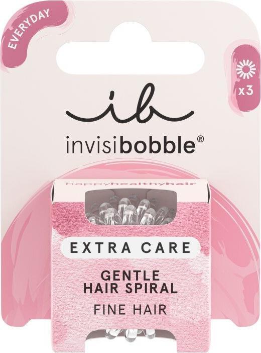 Actual product image Invisibobble Hair Tie Extra Care crystal clear 3 pcs. (Hair tie)