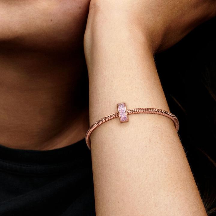 Immagine prodotto Pandora Clip Pavé Shine Pink in Rosé (Argento 925, Gioiello)