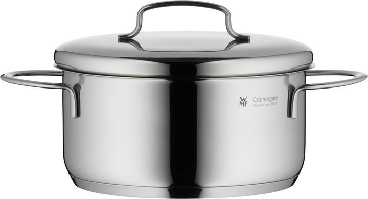Mini stew pot (16 cm, Casserole + Stewpot, Pot, Stainless steel)
