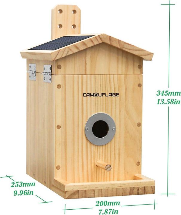 Actual product image WildcameraXL Camouflage bird house EZ Nesteye, Basic colour: Brown, Species: Bird