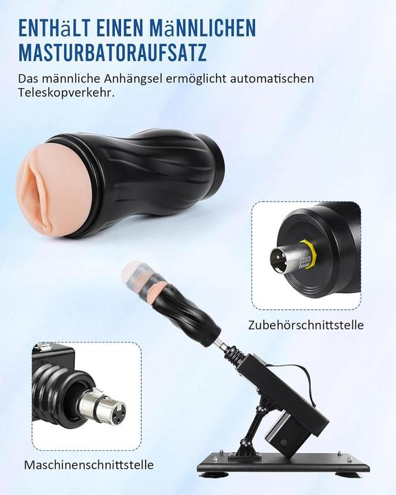 Immagine prodotto IKenmu Sexmaschine mit Stossfunktion und Zubehör-Set