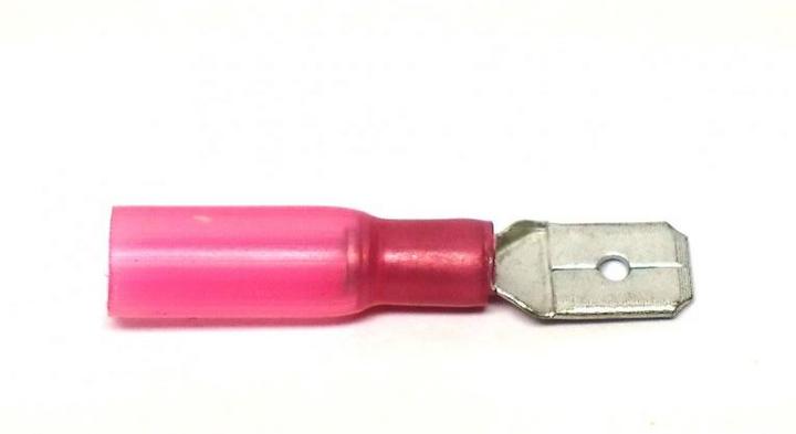 Immagine prodotto EP Spina piatta WP 6,3 x 0,8 mm, maschio, rosso, 10 pezzi.