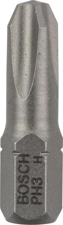 Actual product image Bosch Professional Zubehör Screwdriver bit extra hard PH 3, 25 mm, 100-pack (Cross Phillips PH M3)