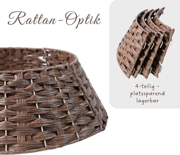 Produktbild Hermex Weihnachtsbaum Korb Rock Kragen Korbabdeckung Tannenbaum Ring