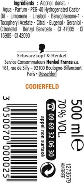 Image du produit St.Michel Ambrée Authentique (Eau de Cologne, 500 ml)