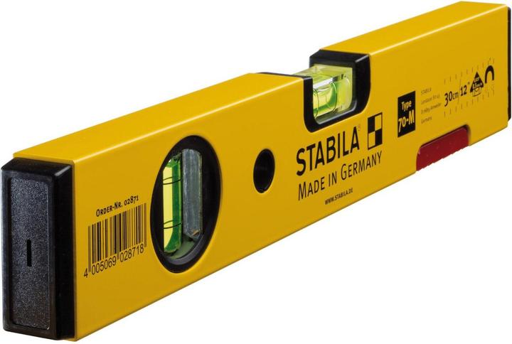 Image du produit Stabila Niveau à bulle Type 70 M Aimant de terre rare (30 cm)