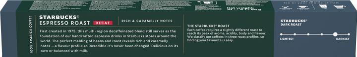 Produktbild Starbucks Decaffeinated Espresso Roast by Nespresso Dark Roast (10 x Port.)