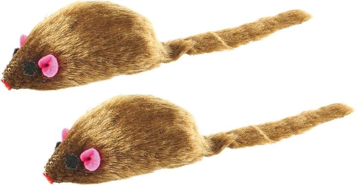 Actual product image Swisspet Cat toy fur mouse 12cm (Play mouse cat)