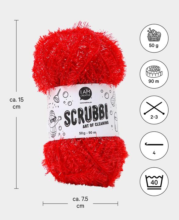 Actual product image I Am Creative Scrubbi dishwashing sponge yarn (101 m)